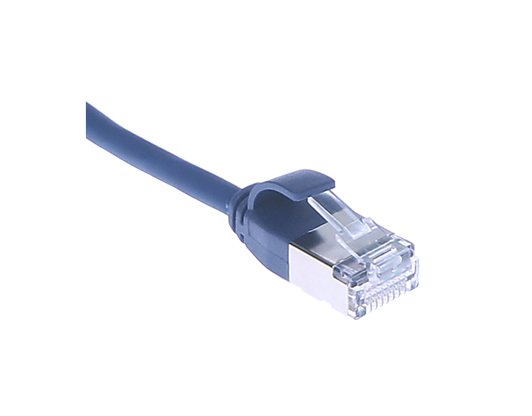 Masterlan PCU6A-S-05BE-MSC patch cable U/FTP, extra slim, Cat6A, 0.5m, blue